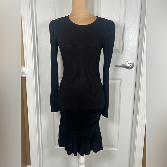 Sundry Black Long Sleeve Dress NWT - Picture 8 of 14